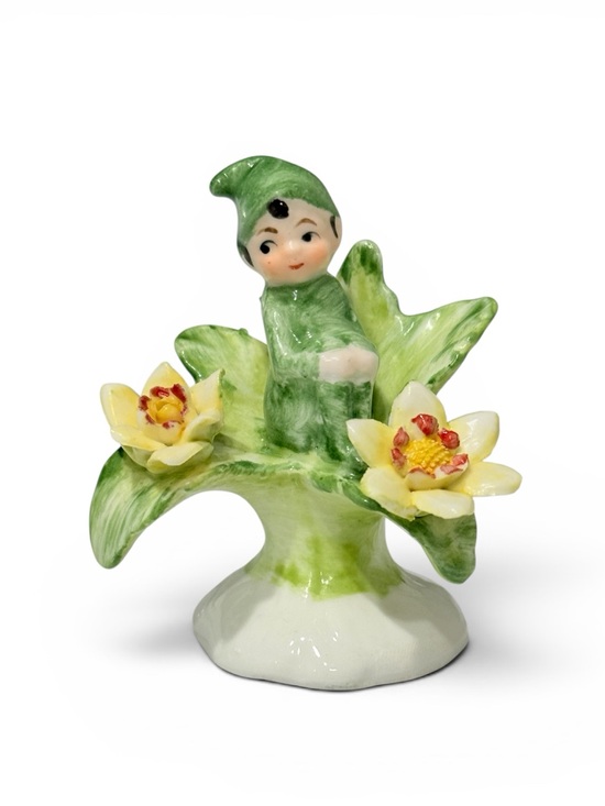 Vintage Other - Vintage Napcoware Bone China Elf Pixie from "Flower of the Month"